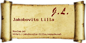 Jakobovits Lilla névjegykártya